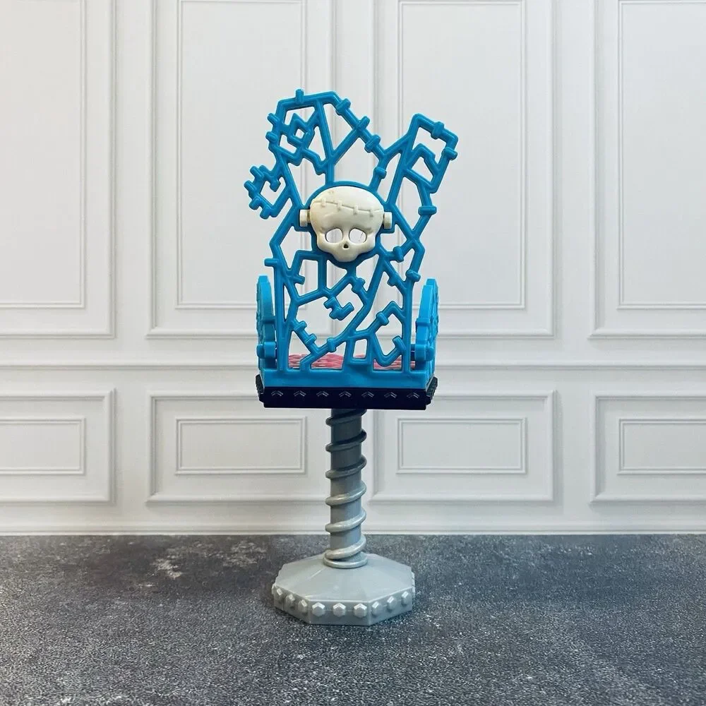 Monster High Dolls Frankie Stein Vanity Doll House Furniture Blue Chair Only 💀